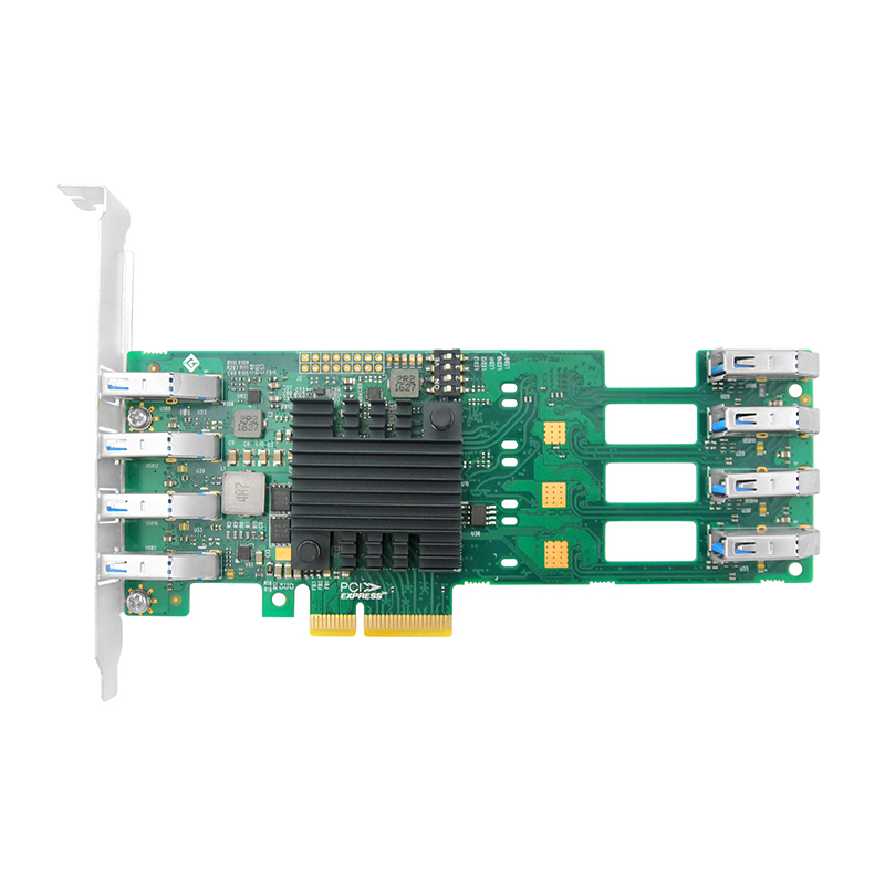 LRSU9A72-8A  PCIe x4 独立通道八口USB3.0卡