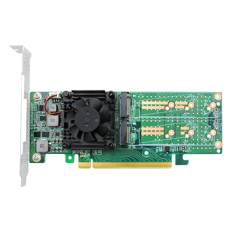 LRNV9547L-4I PCI Express x16 to Quad M.2 NVMe SSD Switch Adapter