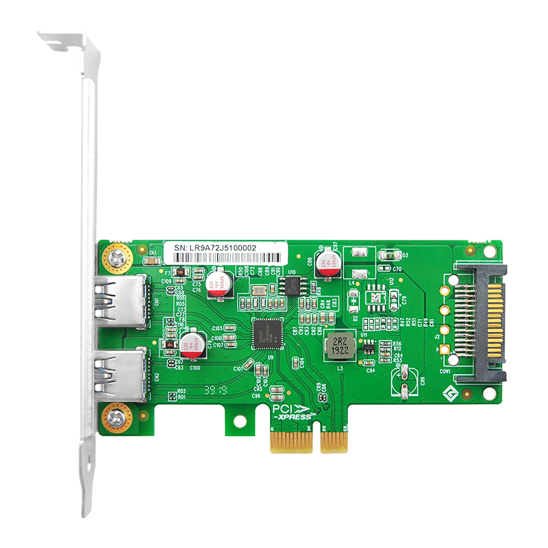 LRSU9A72-2A PCIe x1 双口USB3.0卡